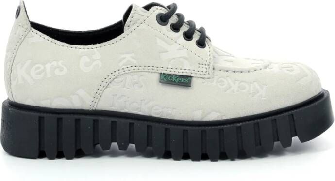 Kickers Laced Shoes White Dames