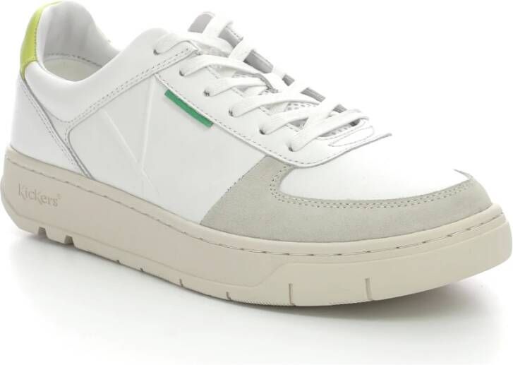 Kickers Lage Top Leren Sneakers Kick Allow White Heren