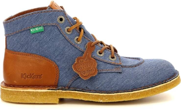 Kickers Comfort Veterschoenen Blue Heren