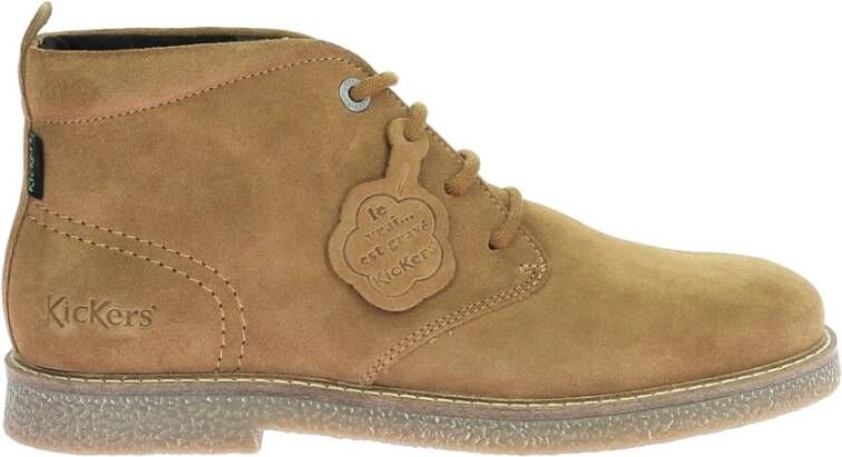 Kickers Leo Vetersluiting Leren Laarzen Brown Heren