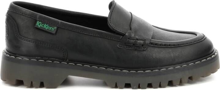 Kickers Loafers Black Dames