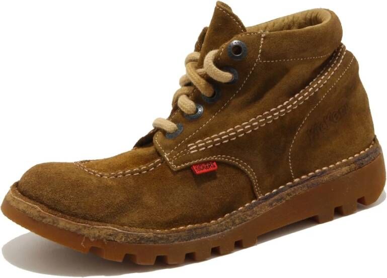 Kickers Vintage mosterd instap sneaker schoenen