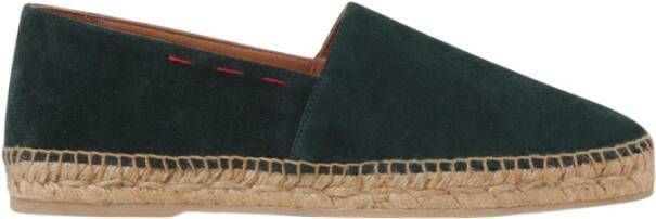 Kiton Blauwe Suède Instap Espadrilles Casual