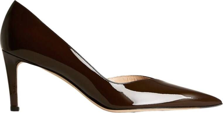 Kiton Chocoladebruine Lakleren Pumps