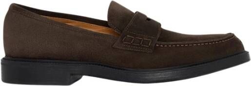 Kiton Elegante suède loafer Brown Heren