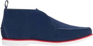 Kiton Enkelschoenen kalfsleer Blauw Heren