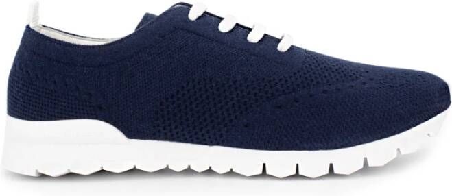 Kiton Fit Geweven Kasjmier Hardloopschoenen Blauw Heren