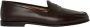 Kiton Geborsteld kalfsleren instapper Brown Heren - Thumbnail 1