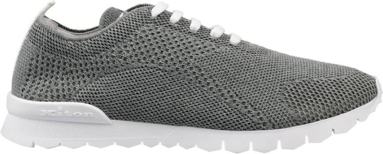 Kiton Grijze Sneakers met Leren Voering - Foto 2