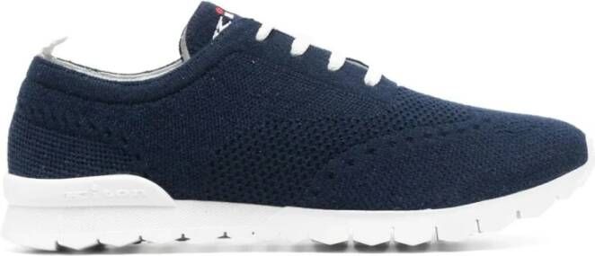 Kiton Gymschoenen Blauwe Cashmere Sneakers Blauw Heren