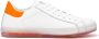 Kiton Handgemaakte leren sneaker met transparante contrasterende details White Heren - Thumbnail 1