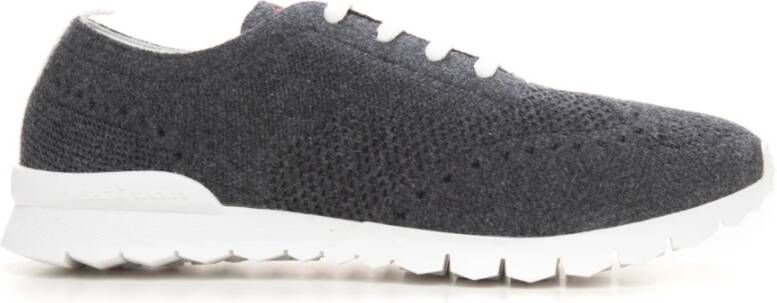 Kiton Geweven Sneaker met Verwijderbare Binnenzool Grijs Heren