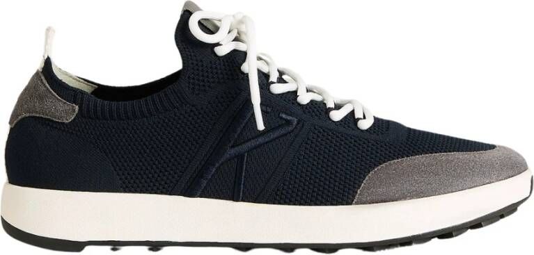 Kiton Katoen en Kalfsleren Sneakers