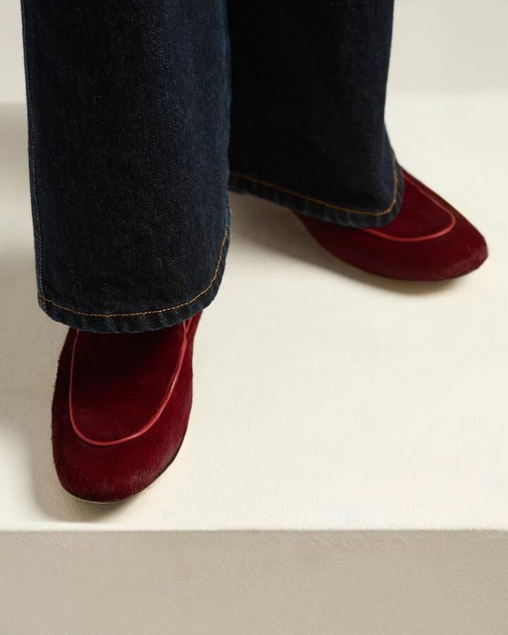 Kiton Bourgondische Kalfshaar Loafer