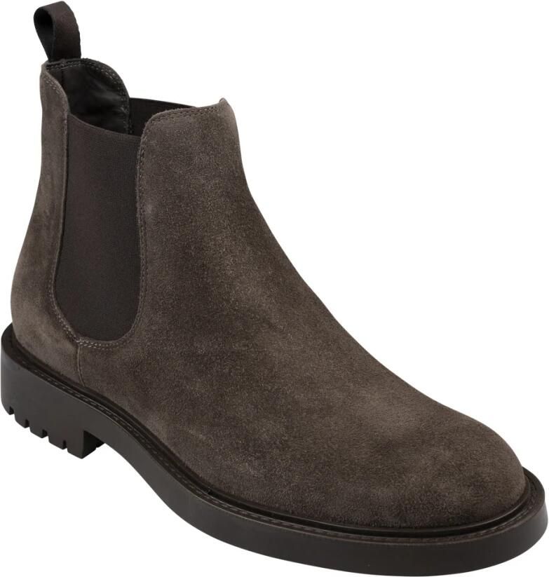 Kiton Bruine Leren Laarzen voor Mannen