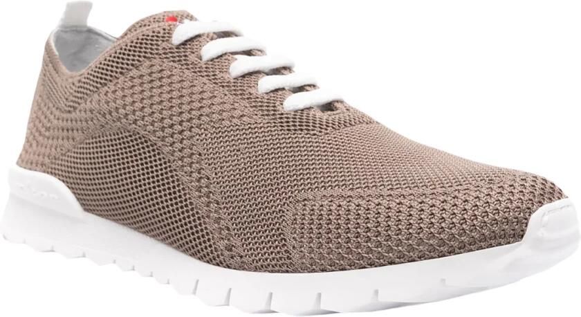 Kiton Bruine Sneakers met Leren Voering