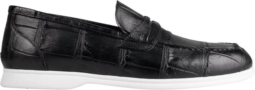 Kiton Crocodile Leather Loafers