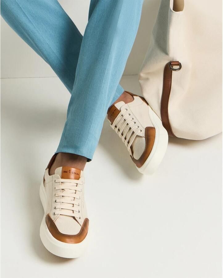 Kiton Elegante Leren Sneakers