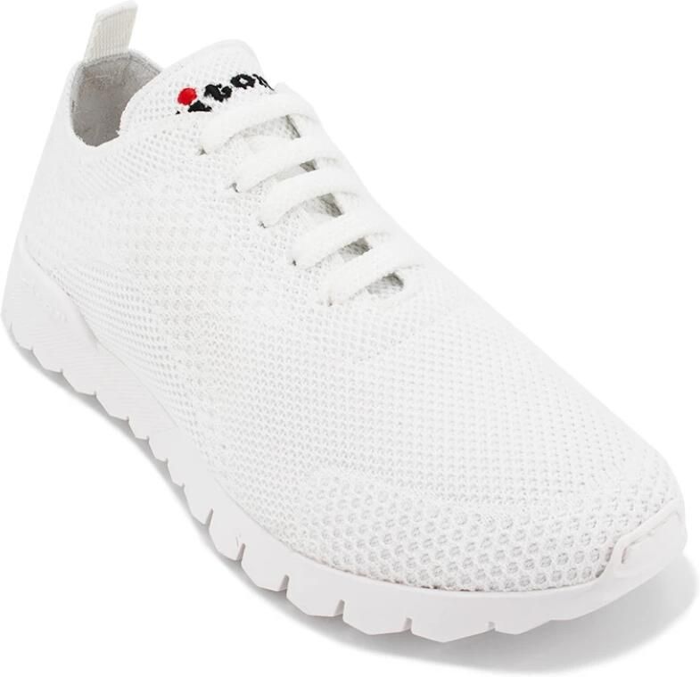 Kiton Gebreide Stoffen Sneakers met Witte Zool