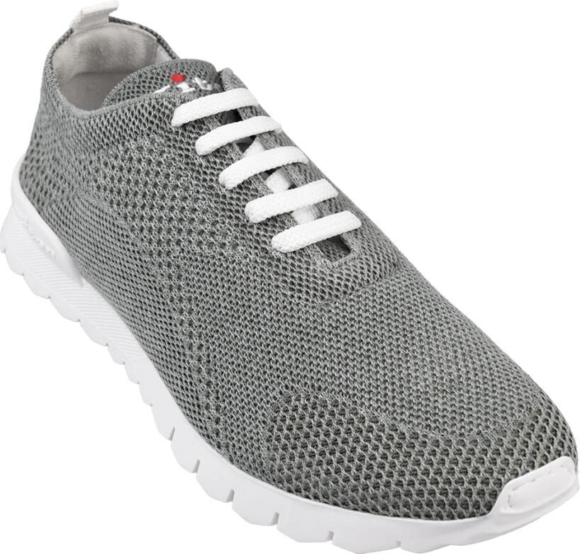 Kiton Grijze Sneakers met Leren Voering