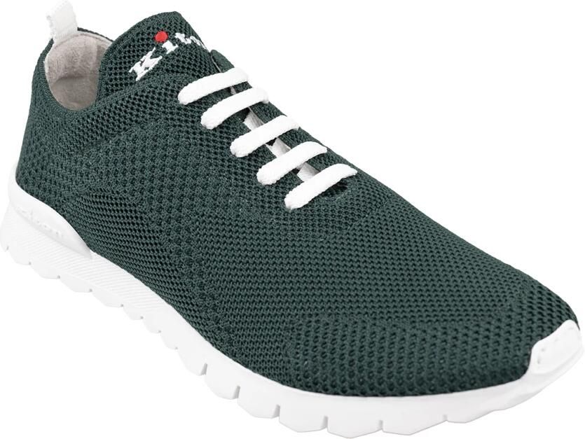 Kiton Groene Sneakers met Leren Voering