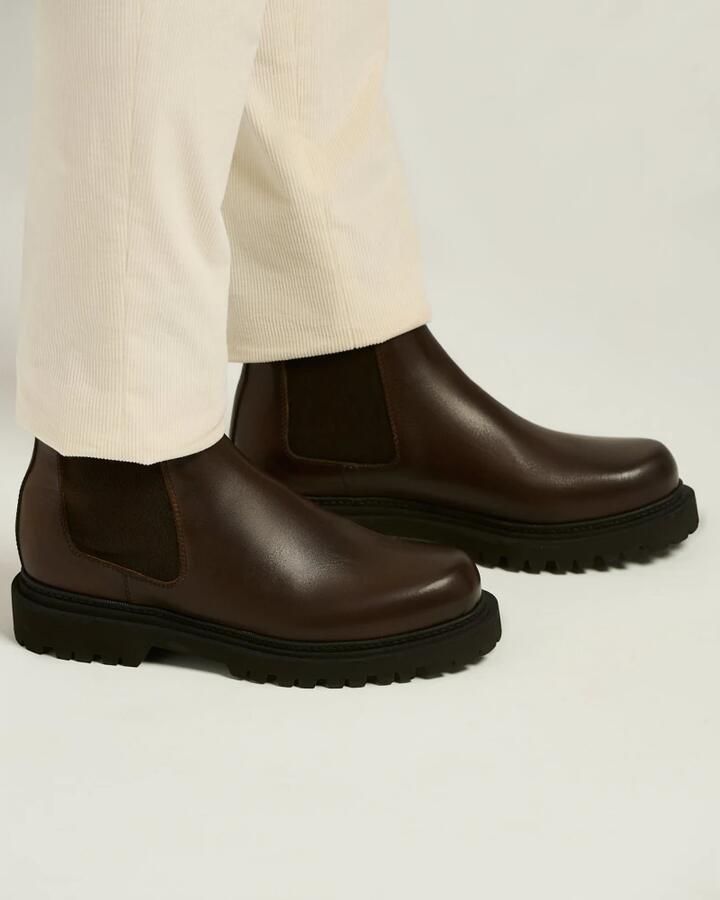 Kiton Handgemaakte Kalfsleren Chelsea Boot