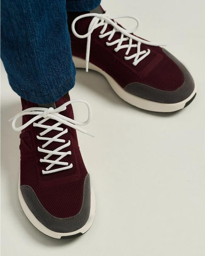Kiton Katoen Kalfsleren Sneakers
