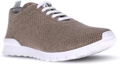 Kiton Katoenen vetersneakers met versterkte neus