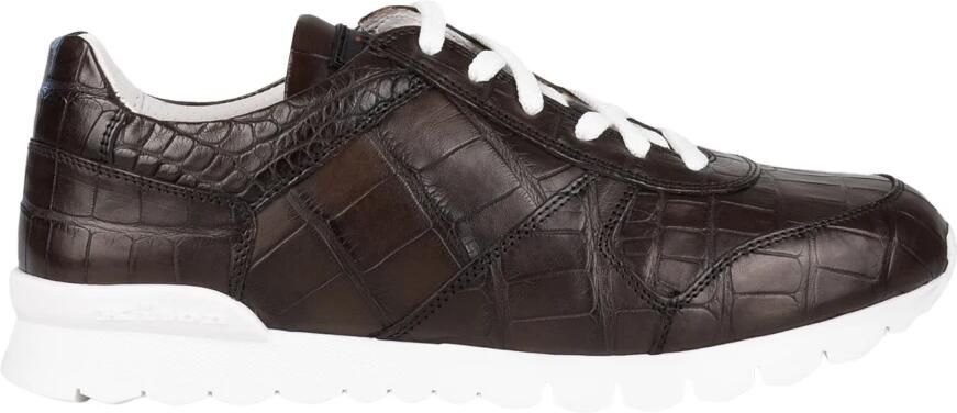 Kiton Krokodillenleren sneakers