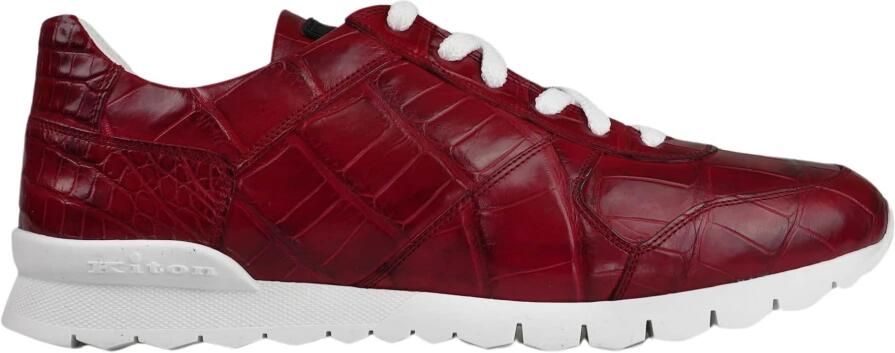 Kiton Krokodillenleren Sneakers met reliëf