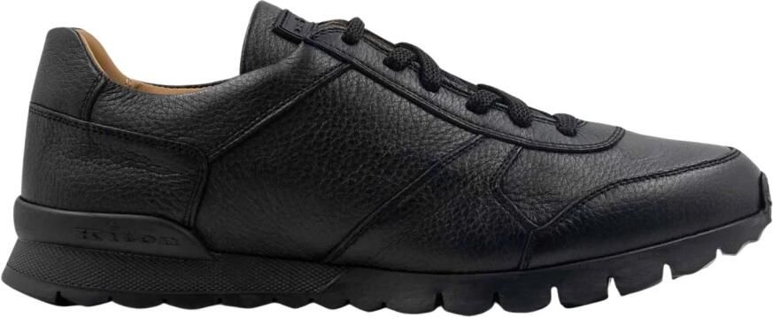 Kiton Leren Herten Shearling Bont Sneakers