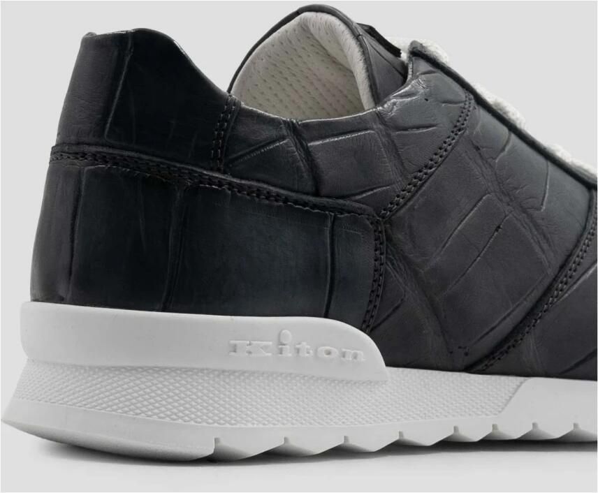 Kiton Leren Krokodillen Sneakers - Foto 2