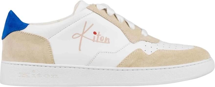 Kiton Leren Sneakers met Suède Inzetstukken