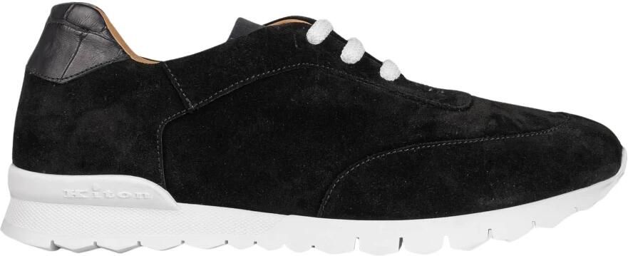 Kiton Leren Suède Krokodil Sneakers