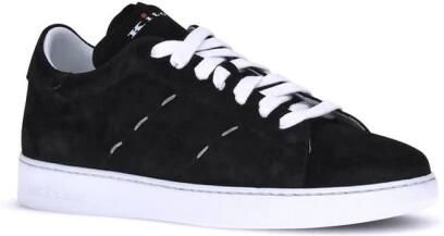 Kiton Leren Veterschoenen met Platte Zool