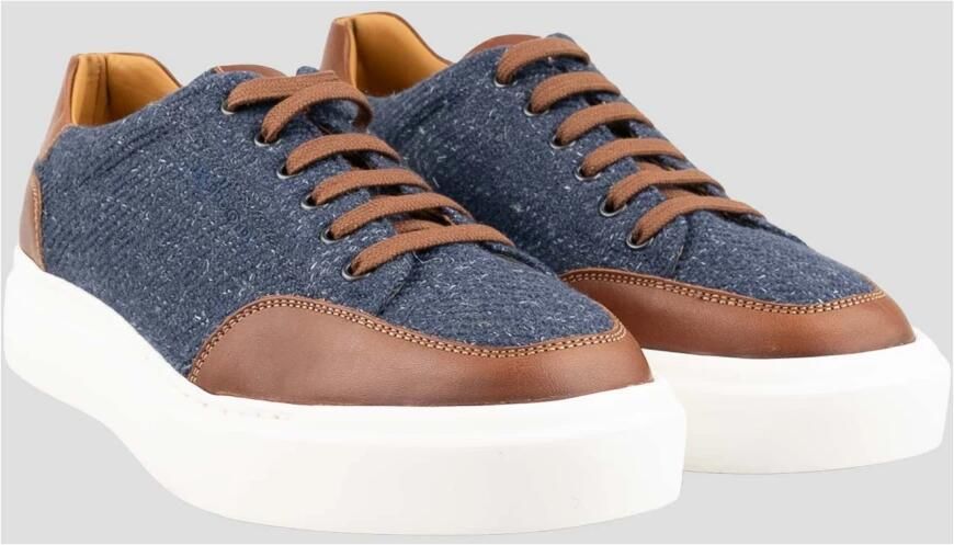 Kiton Sneakers Regular Effen 100% Handgemaakt - Foto 5