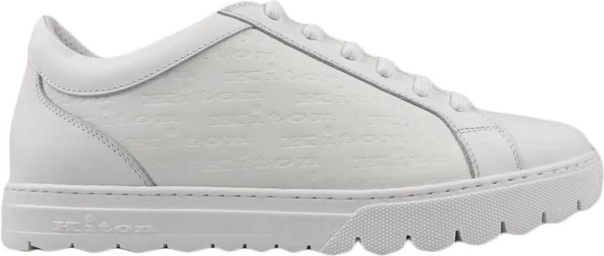 Kiton Sneakers Regular Solid 100% Handmade