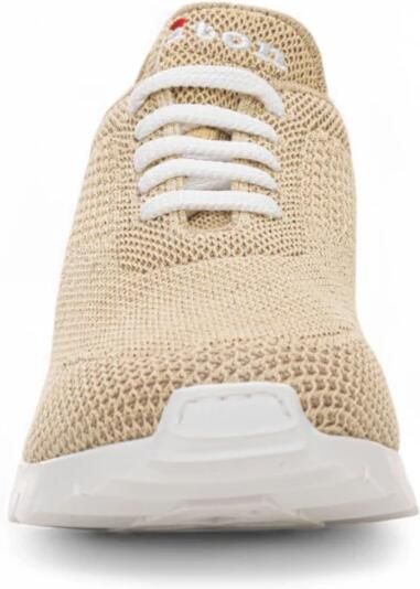 Kiton Stijlvolle leren sneakers met antislipzool