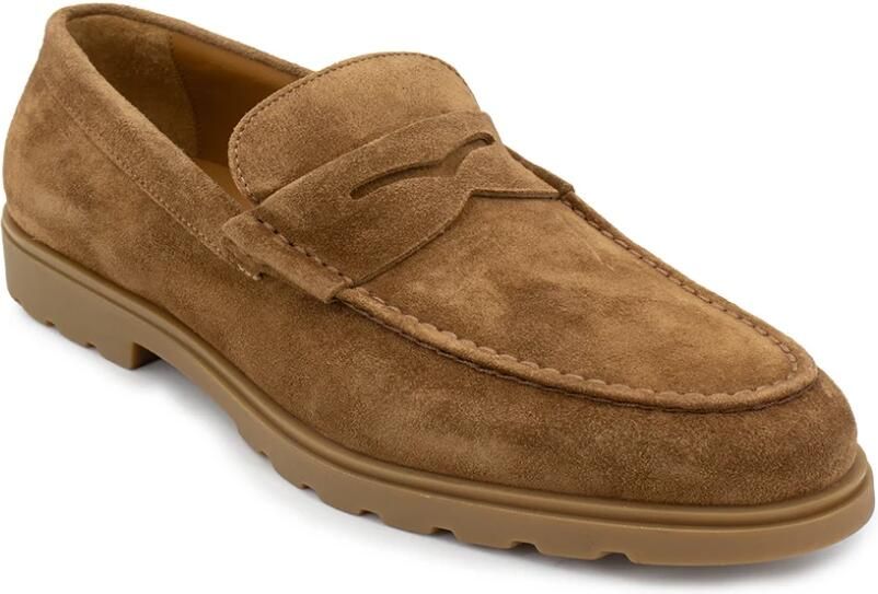 Kiton Suède Kalveren Loafers