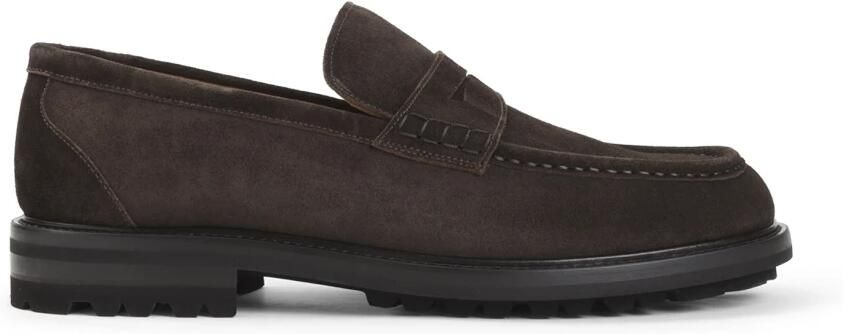 Kiton Suede Penny Loafers