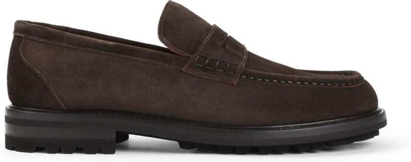Kiton Suède Penny Loafers