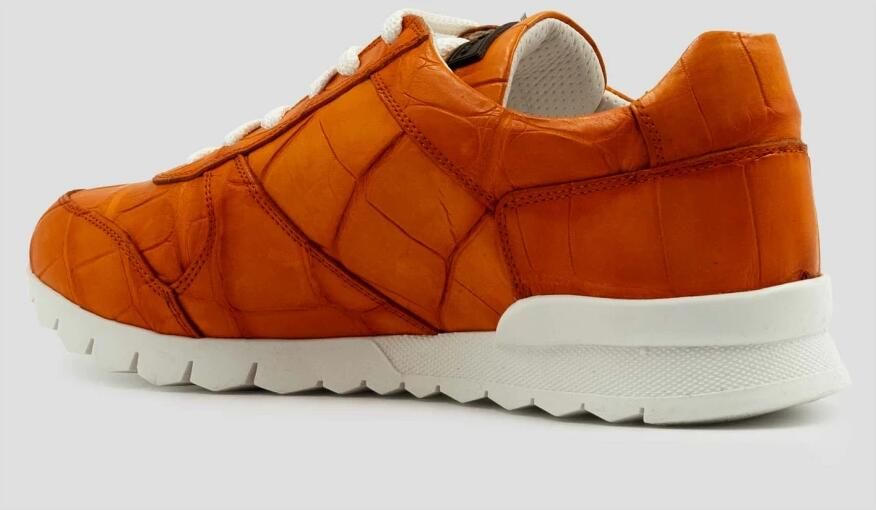Kiton USSA077N0010202005 Leren Crocodilesneakers - Foto 3