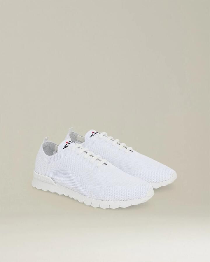 Kiton Witte Gebreide Sneakers
