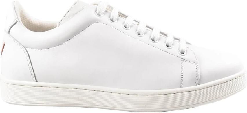 Kiton Witte Schoenen van Krokodillenkalfsleer