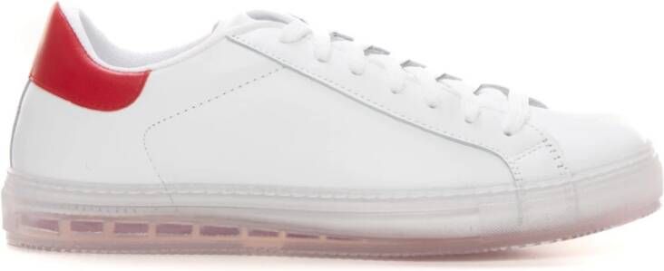 Kiton Leren sneakers met veters White Heren