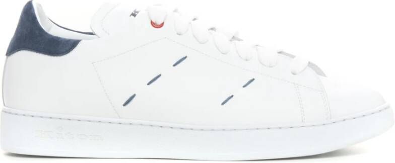 Kiton Leren Sportschoenen White Heren