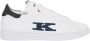 Kiton Russelld Wit Oranje Fuchsia Leren Sneakers White Heren - Thumbnail 1