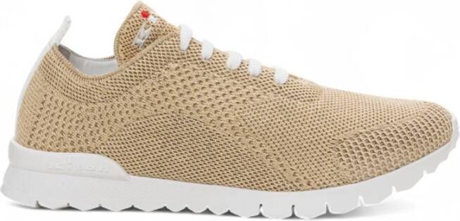 Kiton Stijlvolle leren sneakers met antislipzool