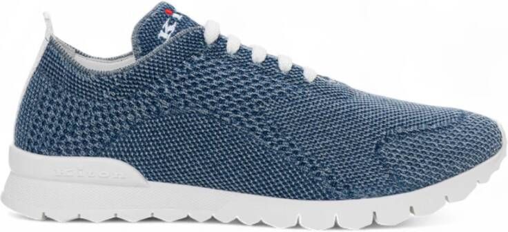 Kiton Stijlvolle leren sneakers met antislipzool