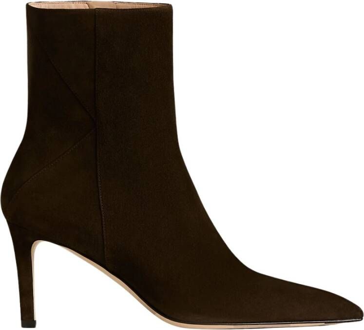 Kiton Stilettohak Suède Enkellaarzen